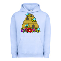 Pigment Grape Ice bee hive Urban Hoodie - artisFamous