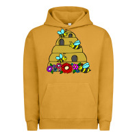 Pigment Peanut Butter bee hive Urban Hoodie - artisFamous