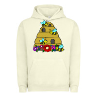 Pigment Pistachio bee hive Urban Hoodie - artisFamous
