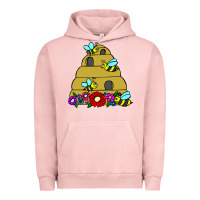 Pigment Salmon bee hive Urban Hoodie - artisFamous