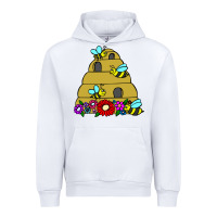 White bee hive Urban Hoodie - artisFamous