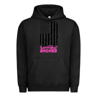 Pigment Black beautiful badass american Urban Hoodie - artisFamous