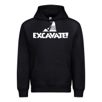 Black excavate funny Urban Hoodie - artisFamous