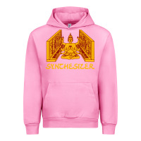 Fuchsia Pink shiva hinduism modular synthesizer synth Urban Hoodie - artisFamous