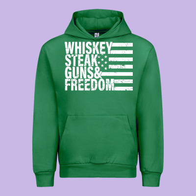 Whiskey Steak Guns Freedom Urban Hoodie Designed By Artisfamous