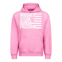 Fuchsia Pink whiskey steak guns freedom Urban Hoodie - artisFamous