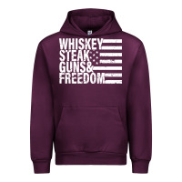 Mauve Wine whiskey steak guns freedom Urban Hoodie - artisFamous