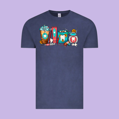 Dentist Coffee Cups Vintage Tee Designed By Fadigitalartstudio