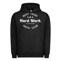 Pigment Black hard work beats talent Urban Hoodie - artisFamous
