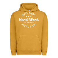 Pigment Peanut Butter hard work beats talent Urban Hoodie - artisFamous