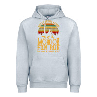 Heather Grey middle earth's annual mordor fun run Urban Hoodie - artisFamous