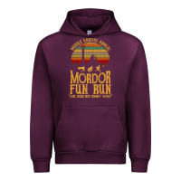 Mauve Wine middle earth's annual mordor fun run Urban Hoodie - artisFamous