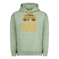 Pigment Oil Green middle earth's annual mordor fun run Urban Hoodie - artisFamous
