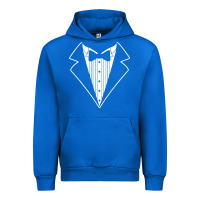 Cobalt fake tux tuxedo suit tie Urban Hoodie - artisFamous