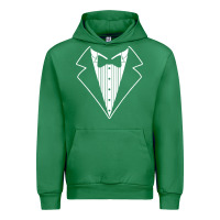 Emerald fake tux tuxedo suit tie Urban Hoodie - artisFamous