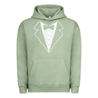 Pigment Oil Green fake tux tuxedo suit tie Urban Hoodie - artisFamous