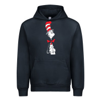 Navy dr seuss the cat in the hat Urban Hoodie - artisFamous