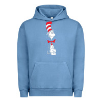 Pigment Pebble Blue dr seuss the cat in the hat Urban Hoodie - artisFamous