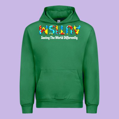 Autism Seeing The World Differently Urban Hoodie Designed By Artisfamous