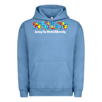 Pigment Pebble Blue autism seeing the world differently Urban Hoodie - artisFamous