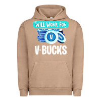Pigment Burro will work for v bucks youth gamer Urban Hoodie - artisFamous