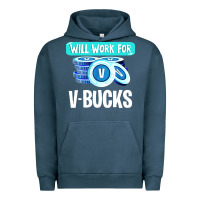 Pigment Midnight Navy will work for v bucks youth gamer Urban Hoodie - artisFamous