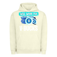 Pigment Pistachio will work for v bucks youth gamer Urban Hoodie - artisFamous