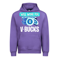 Tulip will work for v bucks youth gamer Urban Hoodie - artisFamous
