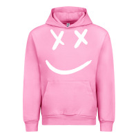 Fuchsia Pink x eyed smiley face x eyes smiling Urban Hoodie - artisFamous