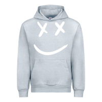 Heather Grey x eyed smiley face x eyes smiling Urban Hoodie - artisFamous