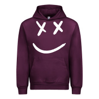 Mauve Wine x eyed smiley face x eyes smiling Urban Hoodie - artisFamous