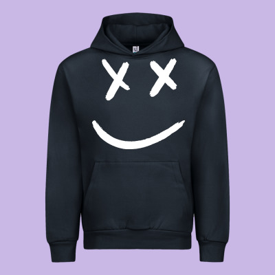 X Eyed Smiley Face X Eyes Smiling Urban Hoodie Designed By Artisfamous