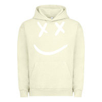 Pigment Pistachio x eyed smiley face x eyes smiling Urban Hoodie - artisFamous