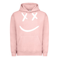 Pigment Salmon x eyed smiley face x eyes smiling Urban Hoodie - artisFamous