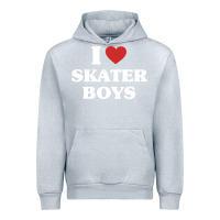 Heather Grey i love skater boys Urban Hoodie - artisFamous