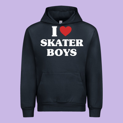 I Love Skater Boys Urban Hoodie Designed By Artisfamous