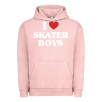 Pigment Salmon i love skater boys Urban Hoodie - artisFamous
