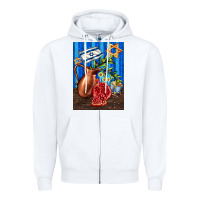 White hanukkah table with oil pitcher Zipper Hoodie - AdoDesignShop