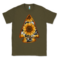 Army Green sunflower arrowhead Classic Tee - Jasminsmagicworld