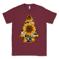 Burgundy sunflower arrowhead Classic Tee - Jasminsmagicworld