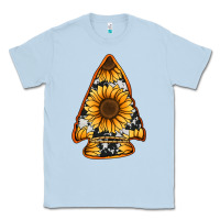 Dusty Blue sunflower arrowhead Classic Tee - Jasminsmagicworld