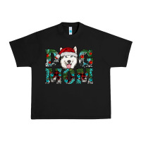 Black Christmas Dog Mom Husky Urban Heavy Tee - RanaPortraitStore