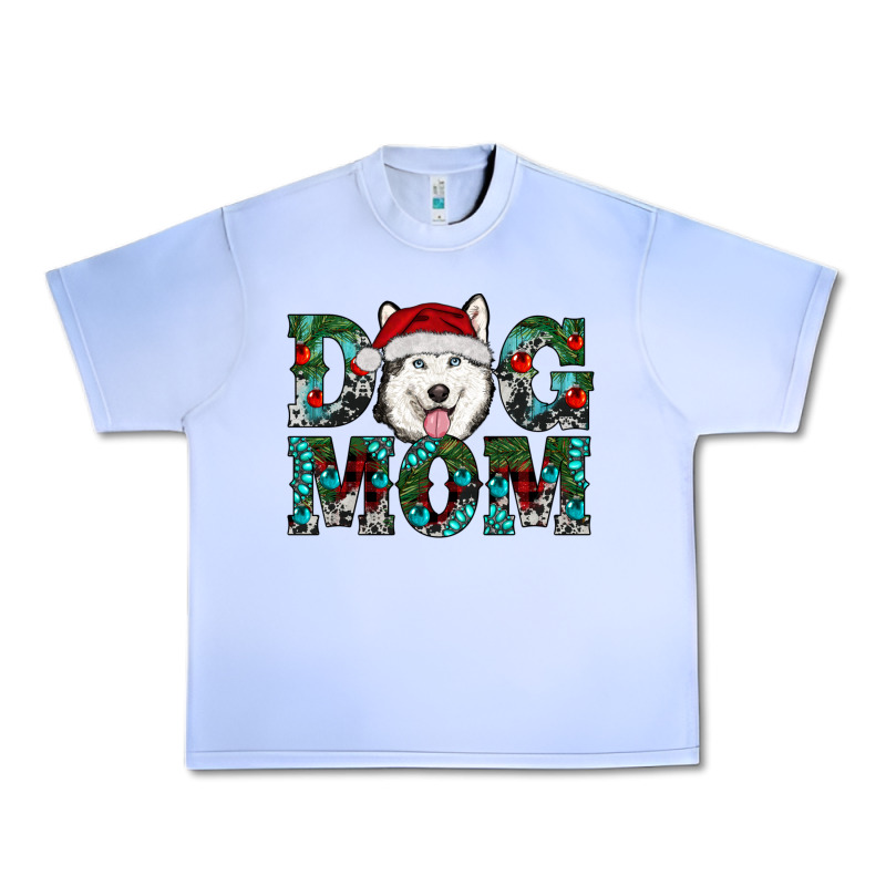 Christmas Dog Mom Husky Urban Heavy Tee by RanaPortraitStore | Teevron