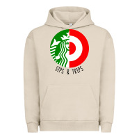 Pigment French Oak sips and  trips Urban Hoodie - artisFamous