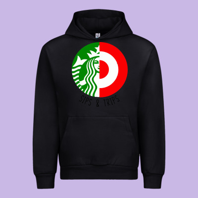 Sips And  Trips Urban Hoodie Designed By Artisfamous