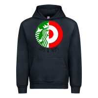Navy sips and  trips Urban Hoodie - artisFamous