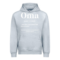 Heather Grey Oma Definition - Mother's Day Gift Urban Hoodie - artisFamous