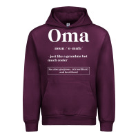 Mauve Wine Oma Definition - Mother's Day Gift Urban Hoodie - artisFamous
