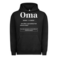 Pigment Black Oma Definition - Mother's Day Gift Urban Hoodie - artisFamous