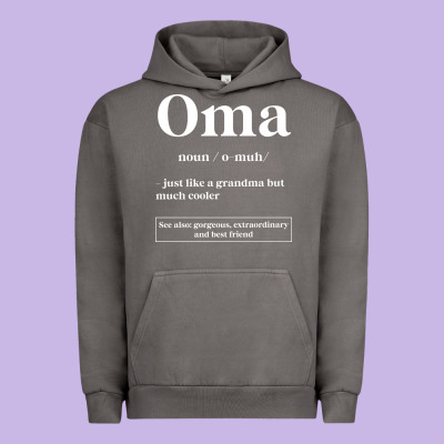Oma Definition - Mother's Day Gift Urban Hoodie Designed By Artisfamous